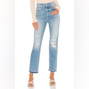 MOTHER | High Waisted Hiker Hover Undone Hem (size 28)